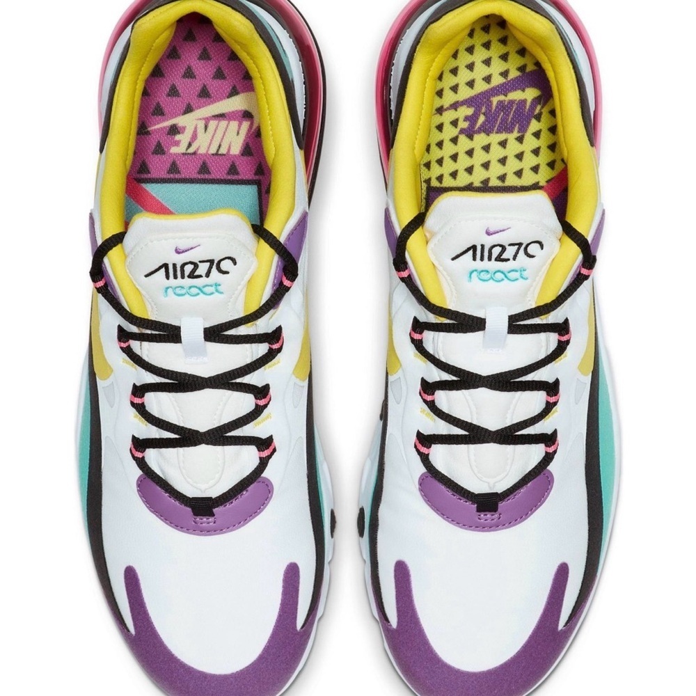 Nike Air Max 270 React Geometric abstract size 8.5 - Picture 3 of 12